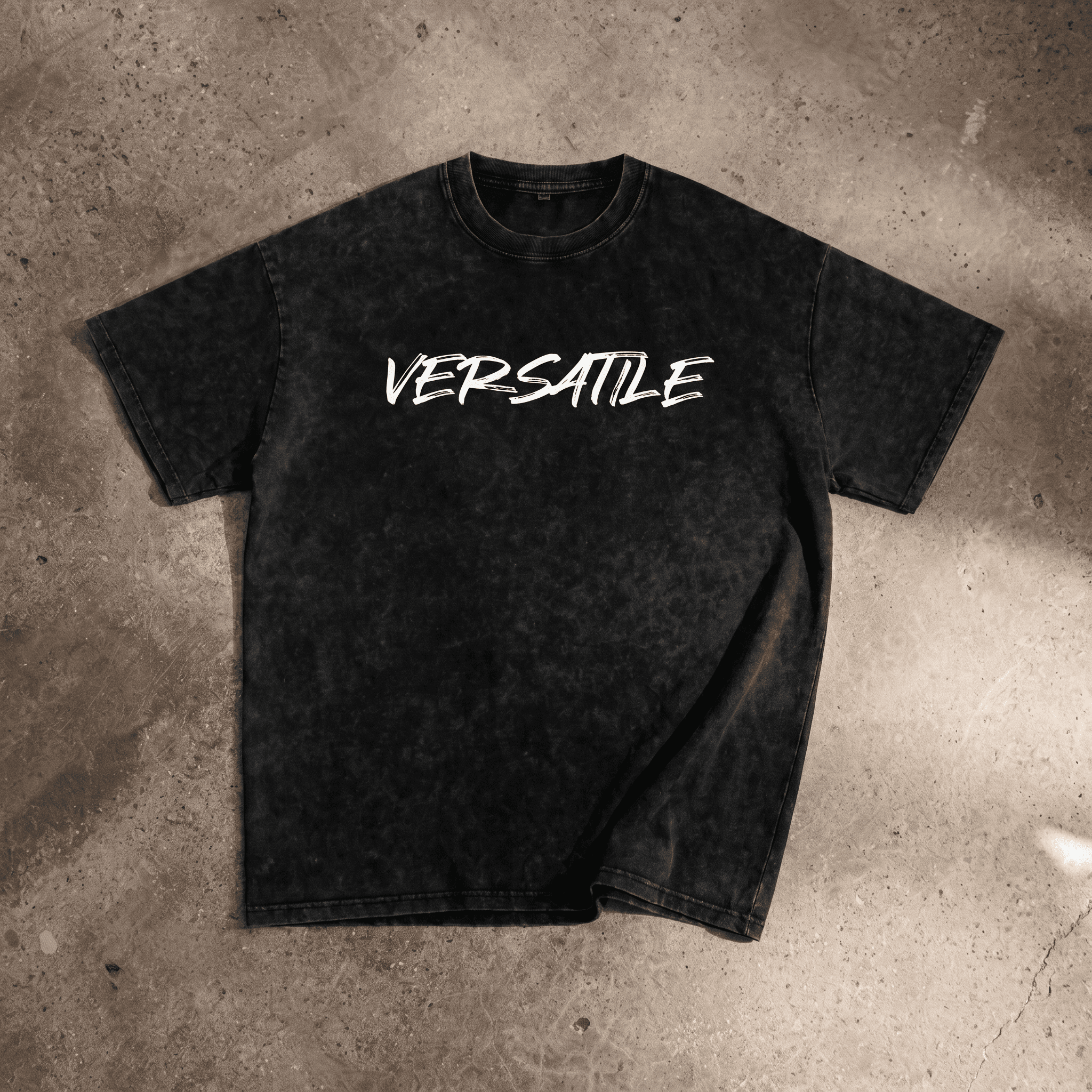 VERSATILE tee, flat lay front view